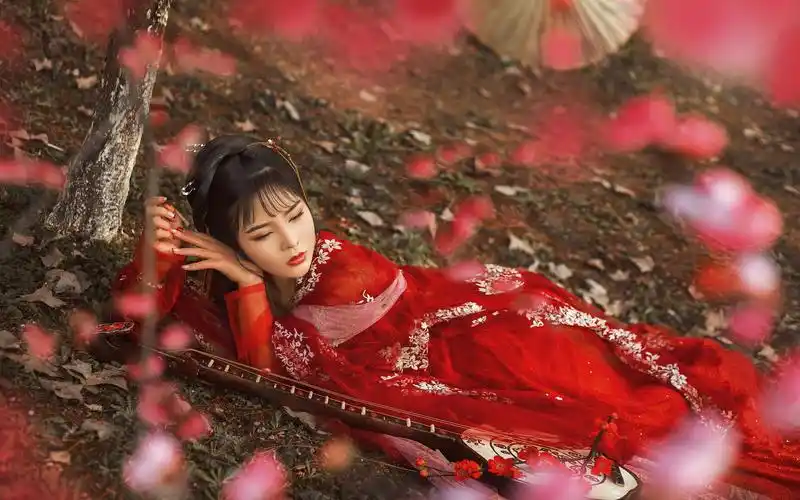 红衣_人像_poco摄影,人像,古风,汉服