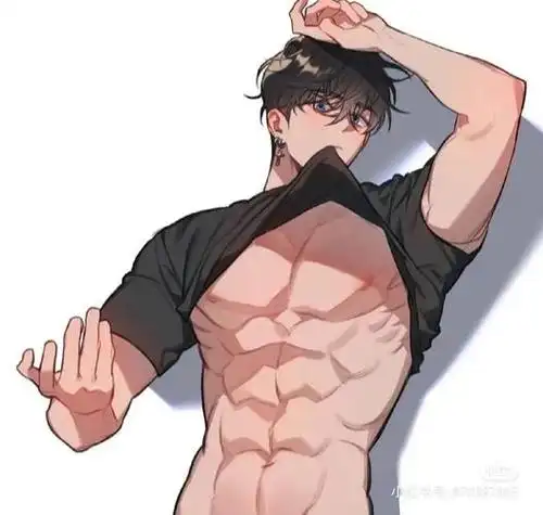 二次元腹肌男头像