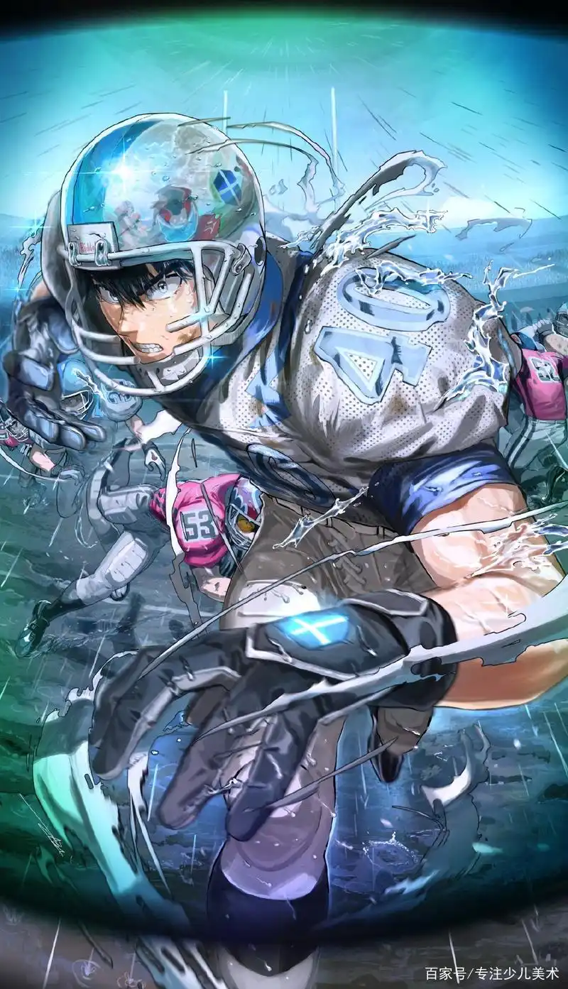 爱运动的小帅哥~动漫人物插画角色!