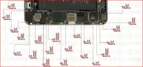 苹果iphone66s6p6sp螺丝位置图