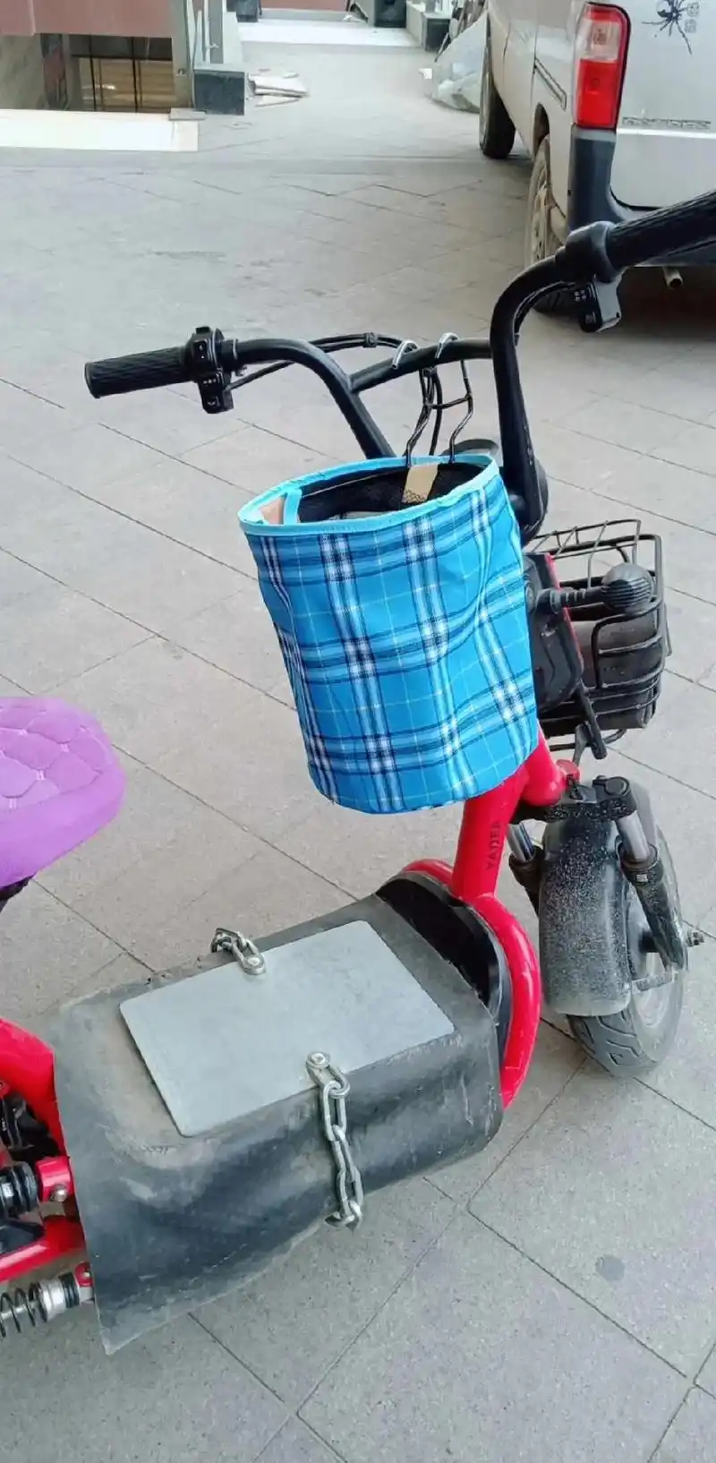 滑板电动单车挂兜电动车包自行车包前置车筐收纳袋男女士储物篮 - 抖
