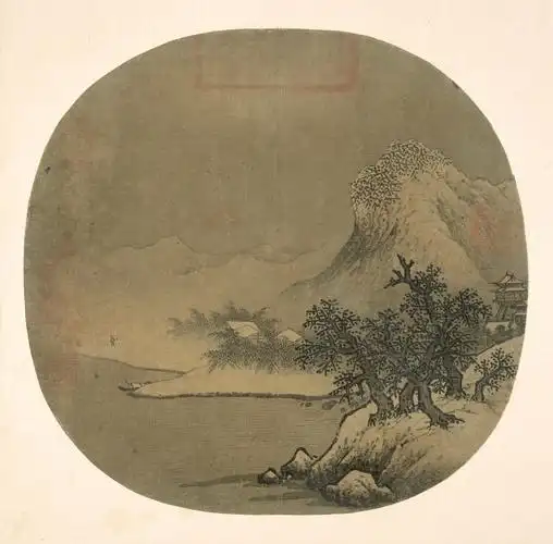 雪山萧寺图图页(传) 北宋 范宽 波士顿美术馆