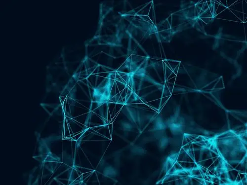 科技感十足的几何菱形网络图