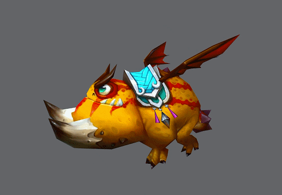 卡通q版宠物飞龙 【有动画】 驯龙高手 手绘 宠物龙 坐骑