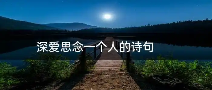 深爱思念一个人的诗句_人生感悟-学习汉字网