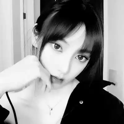 男女黑白情侣头像