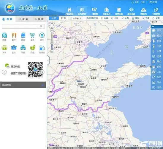天地图山东