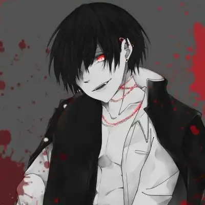 黑暗系,男生动漫头像