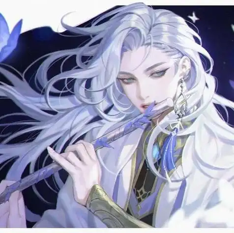 漫画白发古风男生头像 男生头像图片大全 -【爱个性】