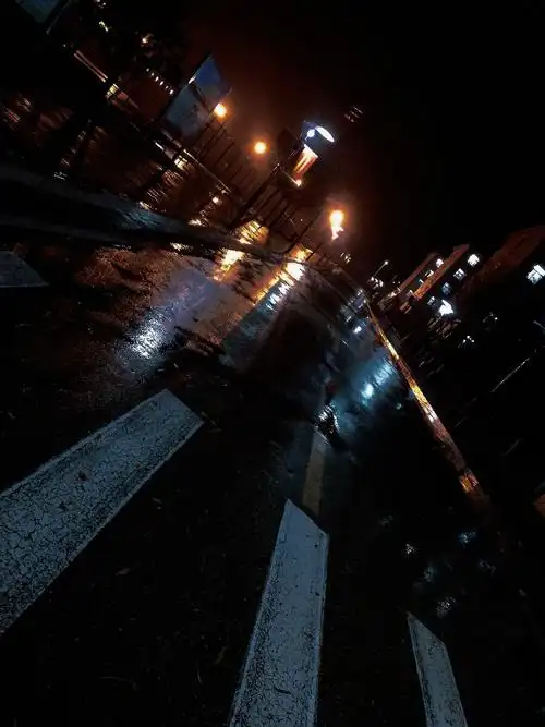 路上灯明蒙蒙街头孤影匆匆这样的夜晚有些许温暖有些许薄凉有些许惆怅