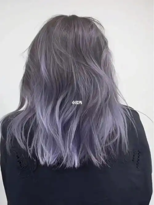 紫灰色巴黎画染巴黎画染终于成功下车巴黎画染无需漂整体头发根据个人
