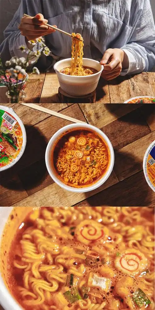 韩国进口辛拉面 安城汤面 炸酱面 牛肉面 辣白菜 小碗泡面5杯 鱿鱼杯