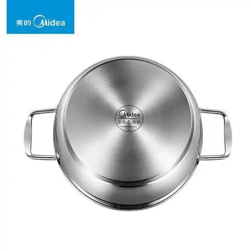 美的tg24s5汤锅 304不锈钢锅具三层复底汤炖锅24cm