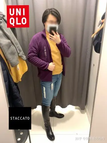 男士长筒靴穿搭初尝试优衣库思加图