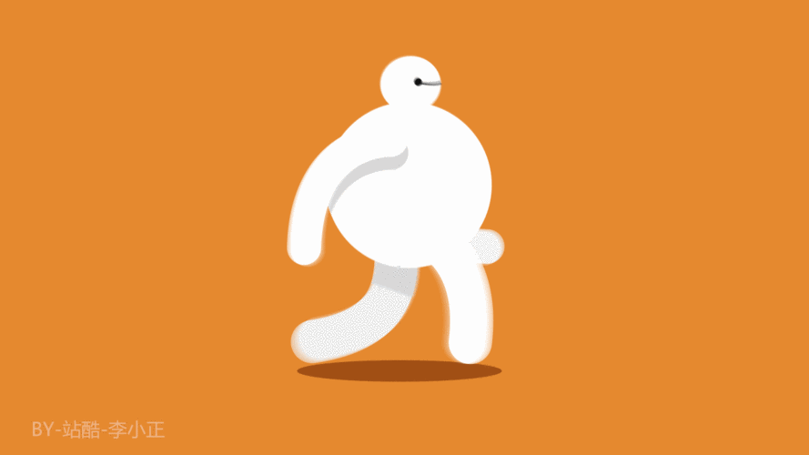 暖男大白行走动画