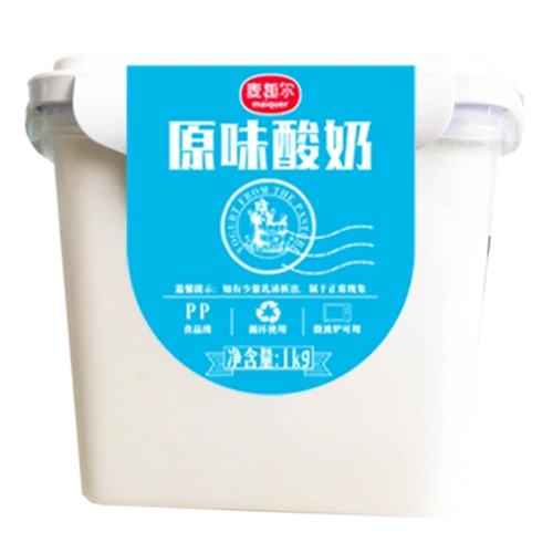 【产地直发】麦趣尔原味大桶1kg2斤老酸奶可搭配水果麦片佐餐酸奶