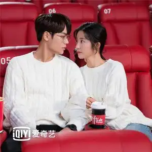 原来我很爱你林彦俊万鹏同款情侣纯色毛衣圆领百搭针织衫男女潮