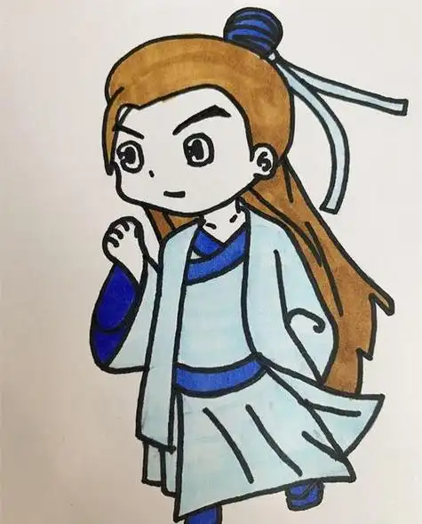 古风男生侧脸画法人物简笔画简笔画大全