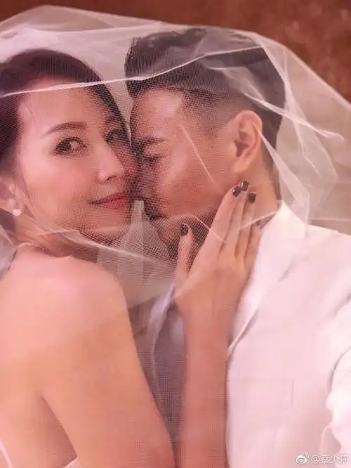 组图:蔡少芬张晋结婚十周年重穿婚纱礼服 一家四口幸福美满 : 1月12日