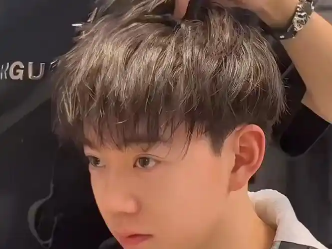 他的眼睛好好看,一款没有造型的摩根烫全过程,摩根碎盖的终极版2.