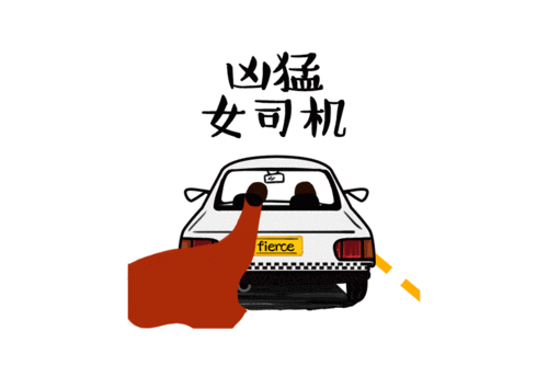 凶猛女司机表情包
