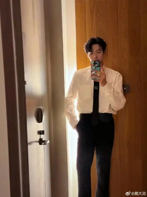 魏大勋全身对镜自拍##魏大勋宽肩窄腰