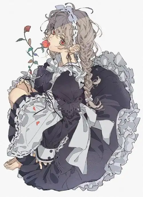 卡通人物绘画,眼睛和发型画得超好看的人物插画