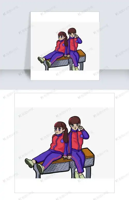 可爱时尚校服卡通小学生形象图片素材(psb格式)免费下载_动漫人物大全