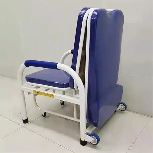 陪护椅厂家 医院用折叠钢制陪护椅两用折叠床 住院便携加固陪护椅