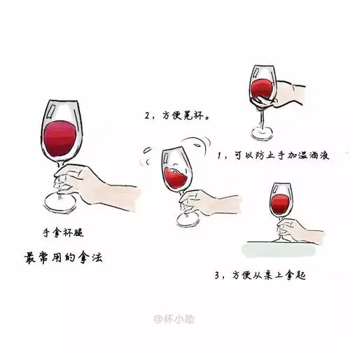 知道了这个原则,基本拿杯方法也就出来了:为毛呢?