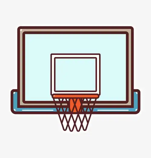 卡通手绘卡通篮球架