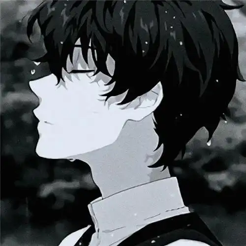 网易云伤感头像男 超火高清好看男生的emo悲伤头像图片_男生头像_头像