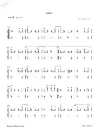 【谱】sans-undertale原声音乐钢琴谱文件(五线谱,双手简谱,数字谱