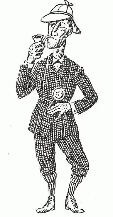 福尔摩斯个人简笔画