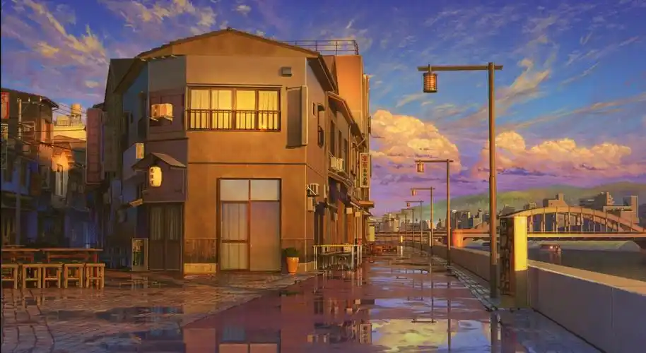 日漫动漫街道高清动态壁纸|平面-其他-动漫|教程|那个女孩说 - 原创