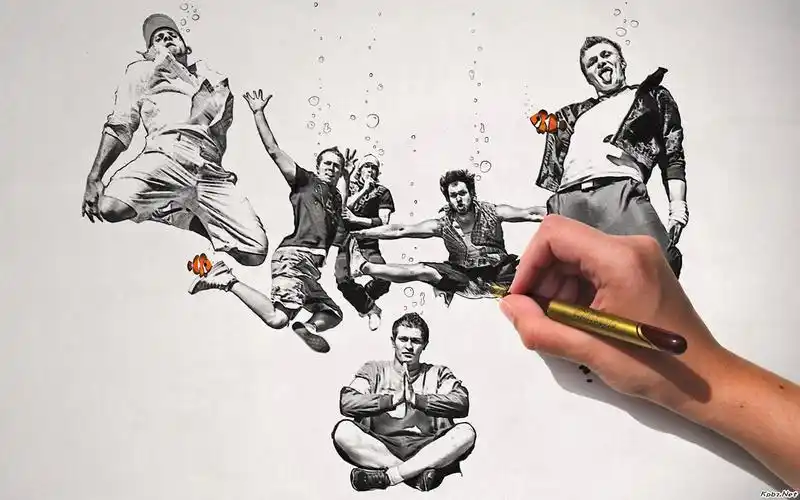 欧美风格另类创意潮流插画壁纸下载