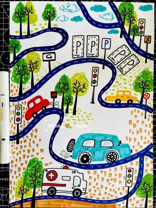 简单的低幼小年龄段课程课效简单好看形式可以变化丰富每个孩子的作品