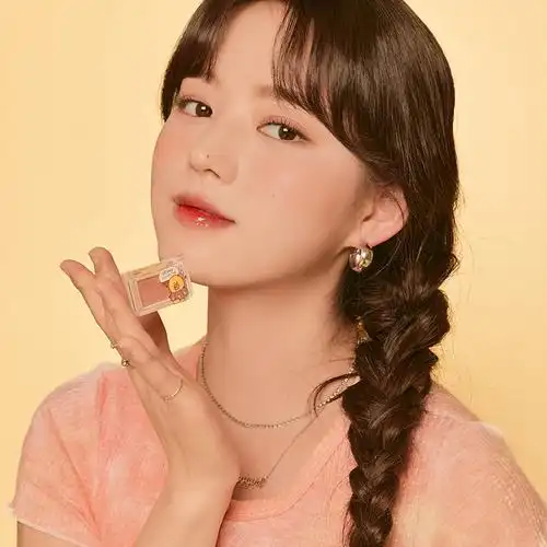 linefriendsromand联名布朗熊莎莉可爱mini单色腮红腮红