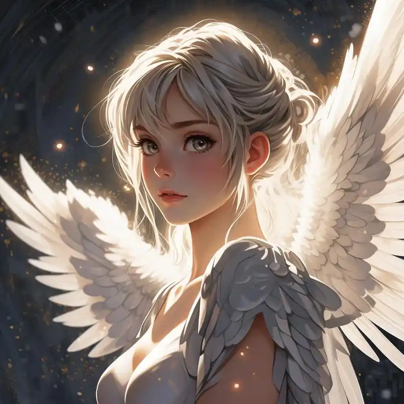 动漫天使女生头像989978