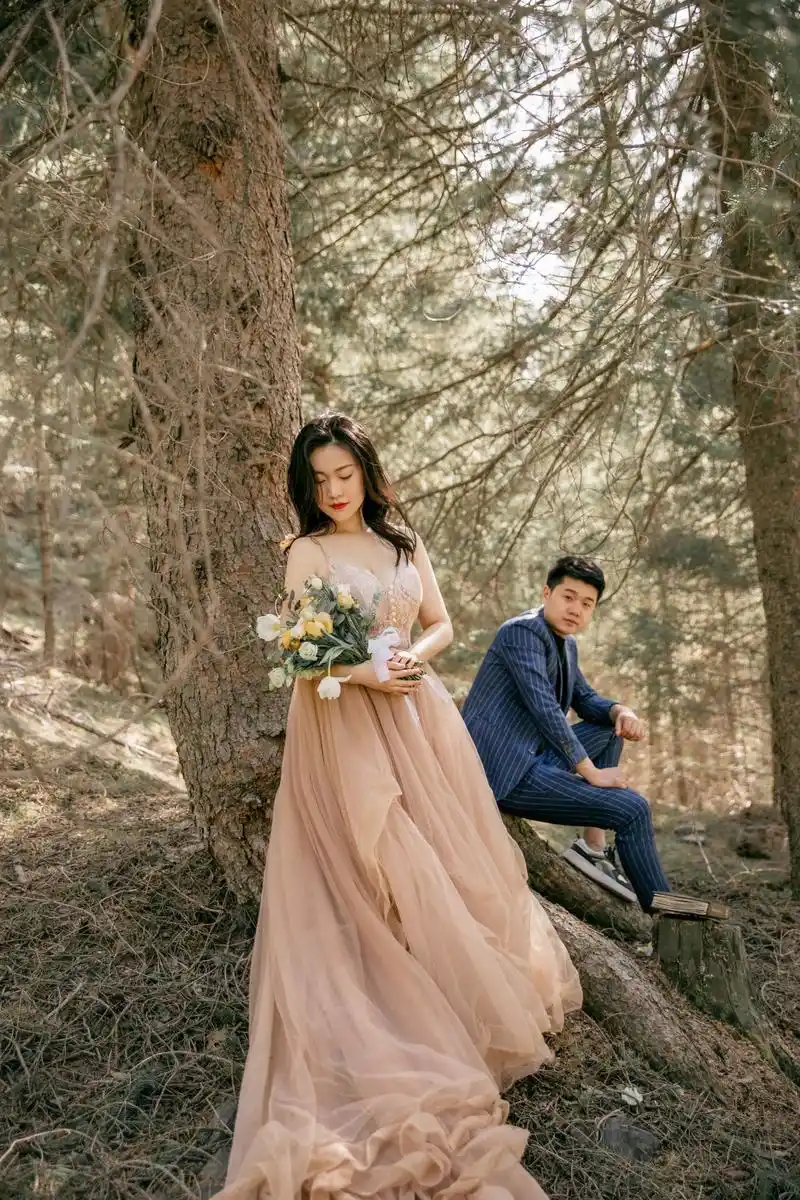 森系婚纱照乌鲁木齐文艺小清新新疆旅拍婚纱照