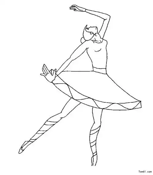 跳舞-简笔画图片-儿童资源网手机版