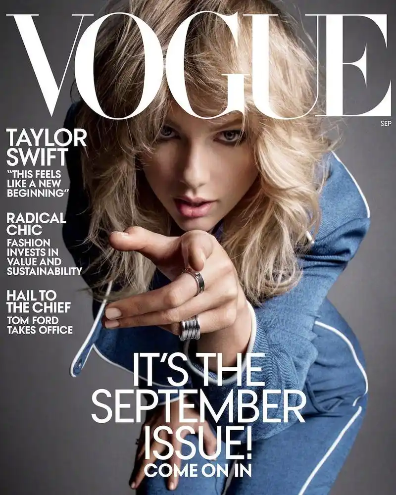 霉霉taylor swift登上《vogue》杂志美版9月刊封面!