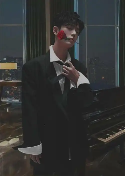 肖战,西装与红玫瑰 - 高清图片,堆糖,美图壁纸兴趣社区
