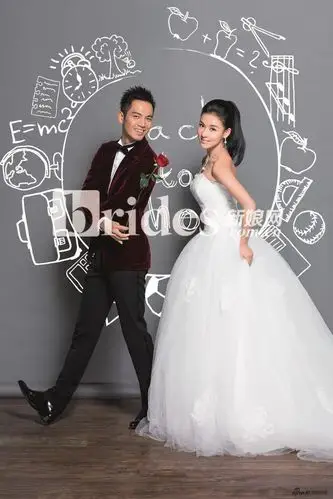 钟汉良贾青登《新娘》封面,演绎男神女神的爱情.