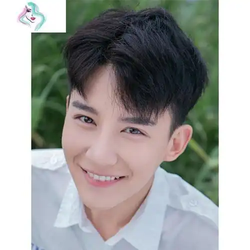 假发男中分刘海短发卷发韩版帅气逼真自然蓬松男士整顶假发全头套你