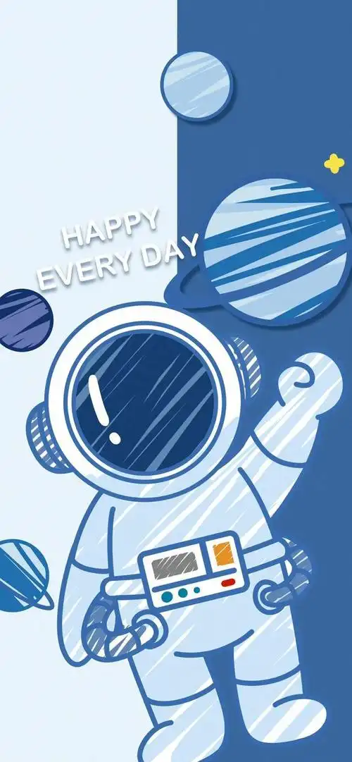 iphone"可爱的宇航员"手机壁纸