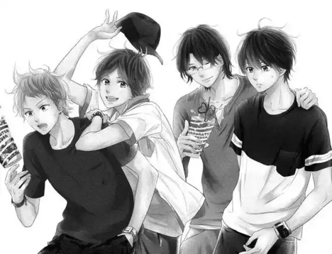 4人组,漫画,黑白