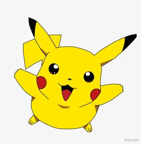 神奇宝贝皮卡丘png素材透明免抠图片卡通手绘