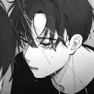 黑白动漫男头ins高级感104张_男生动漫头像_头像屋