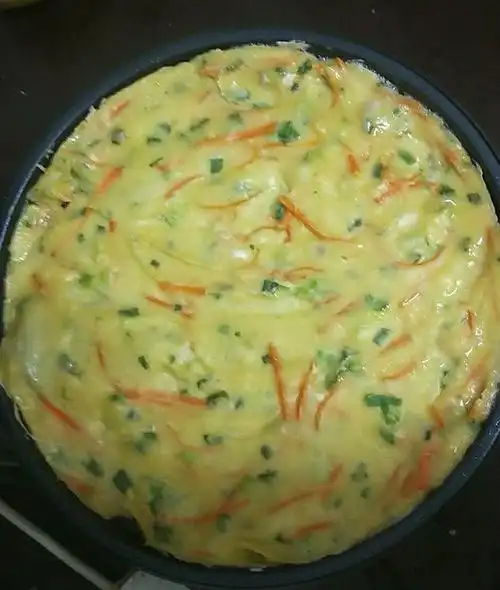 手机用户3980_k3nc做的电饼铛胡萝卜丝葱花鸡蛋饼